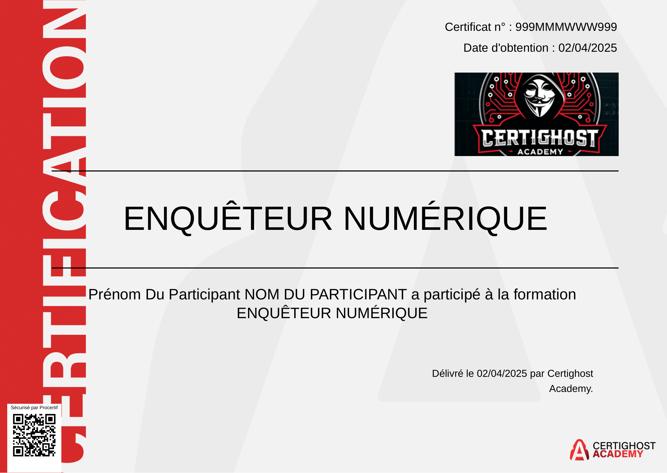 Certificat 1